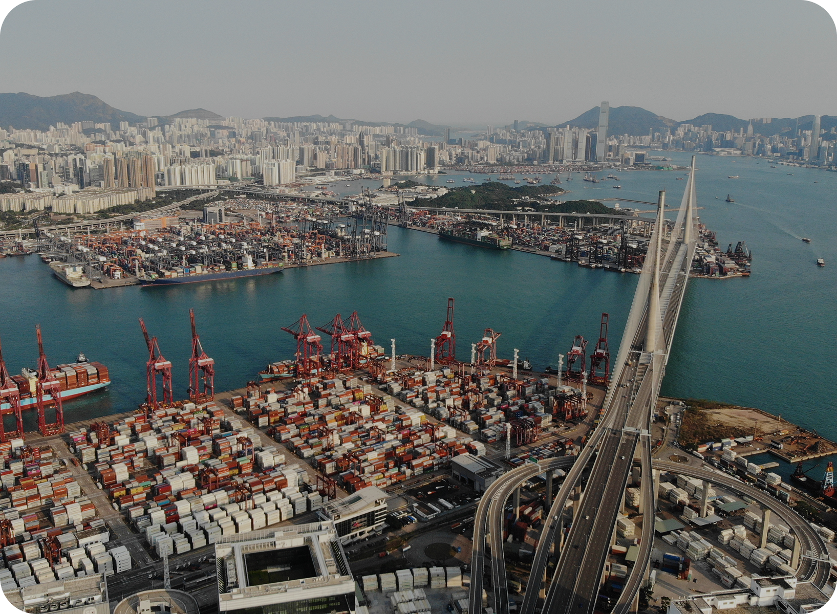 Container port logistics